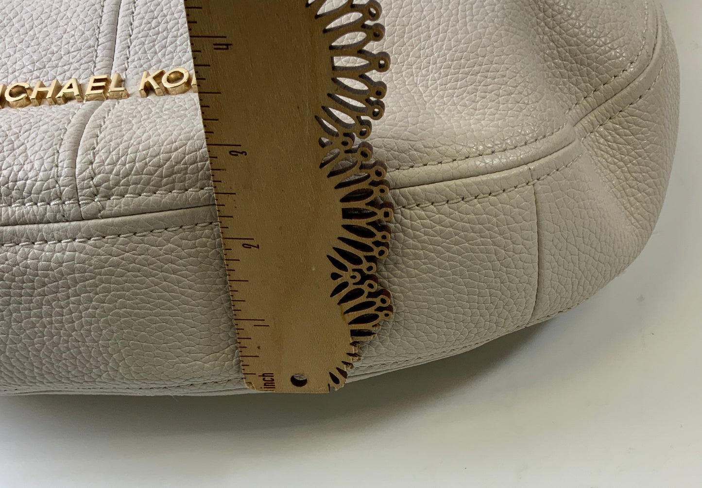 Handbag Designer By Michael Kors In Taupe, Size:Large