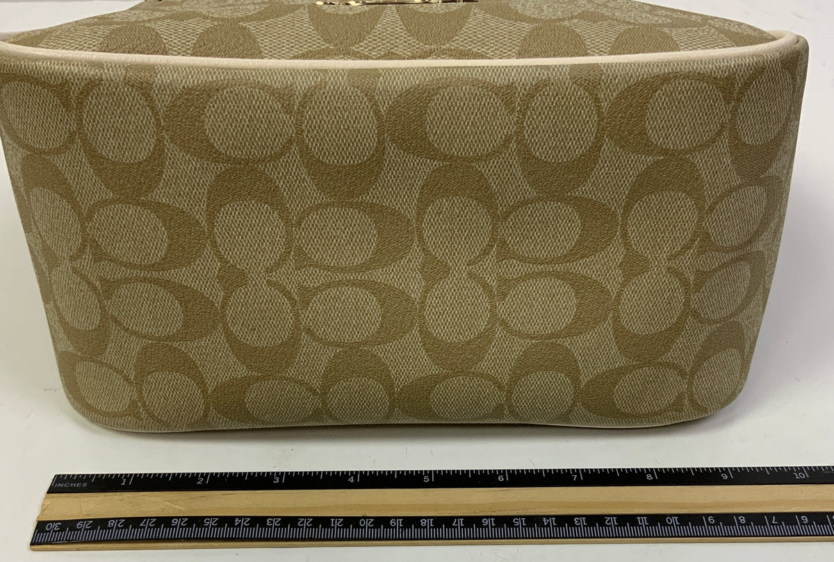 Handbag Designer By Coach In Cream, Size:Medium