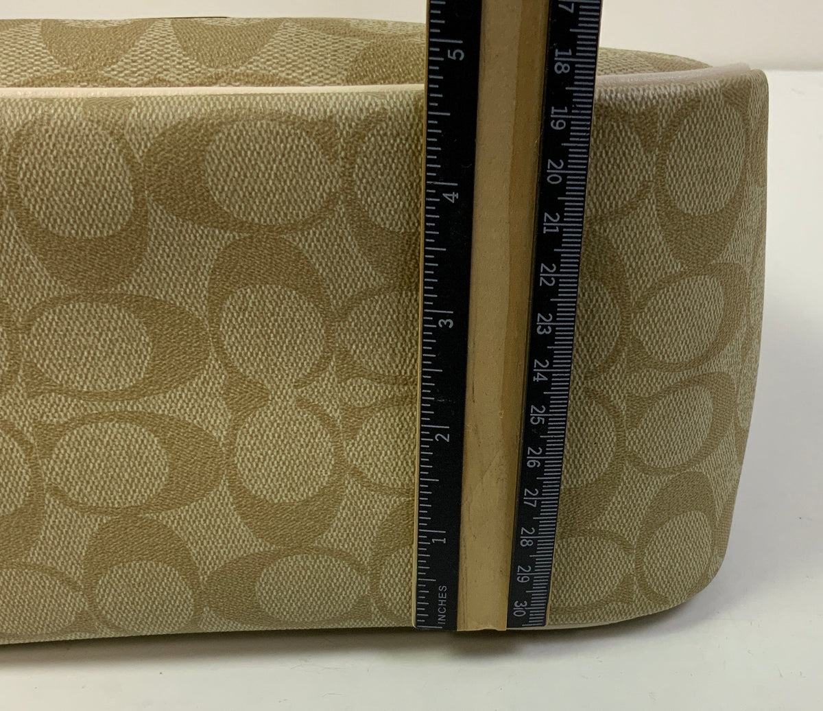 Handbag Designer By Coach In Cream, Size:Medium
