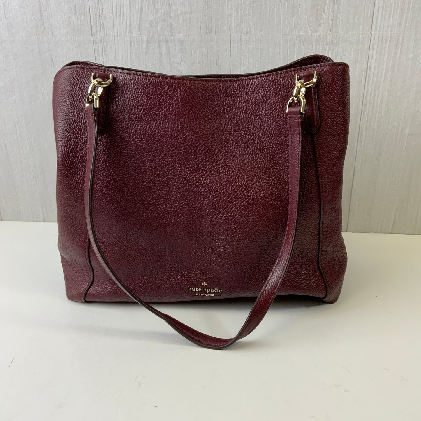 Handbag Designer By Kate Spade In Maroon, Size:Medium