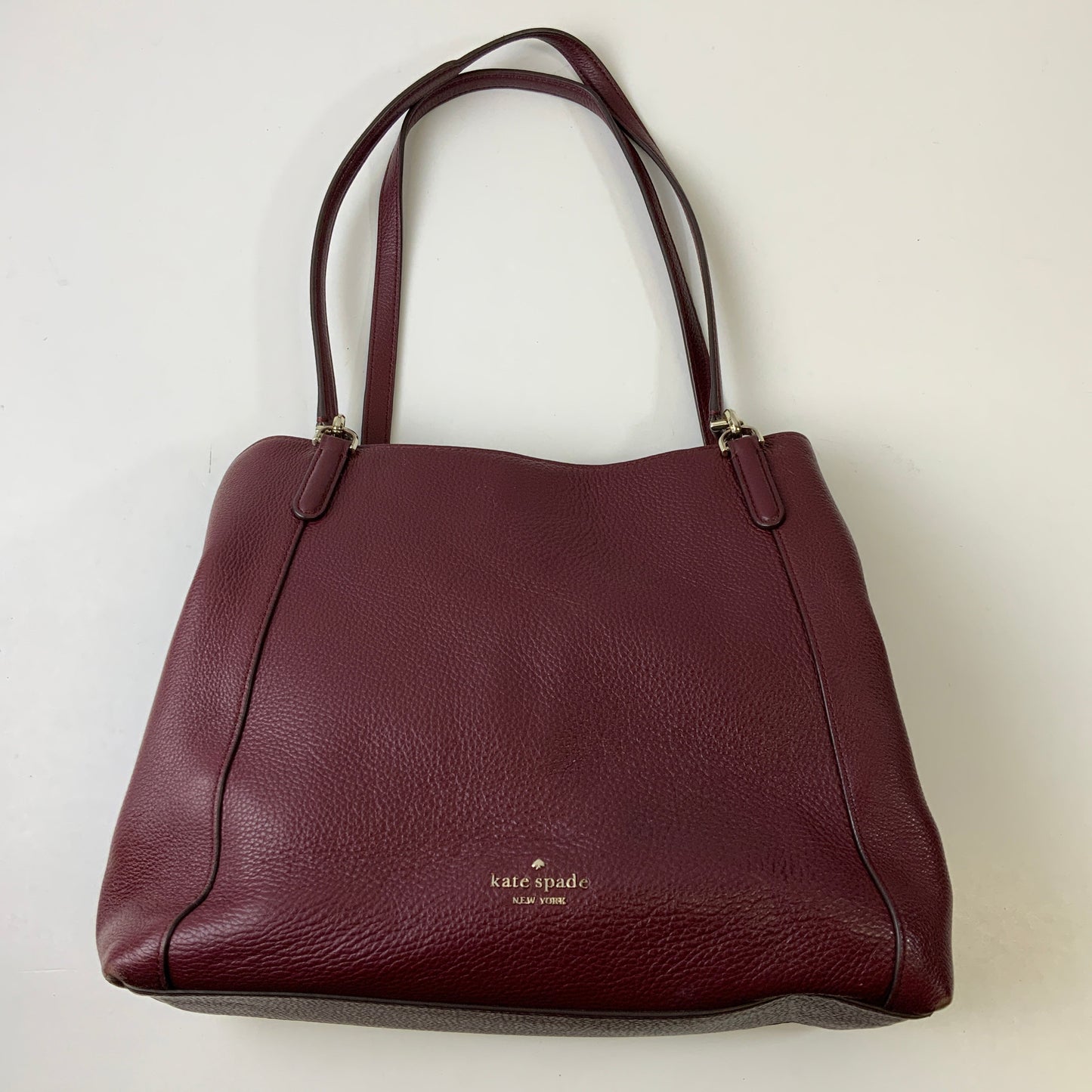 Handbag Designer By Kate Spade In Maroon, Size:Medium