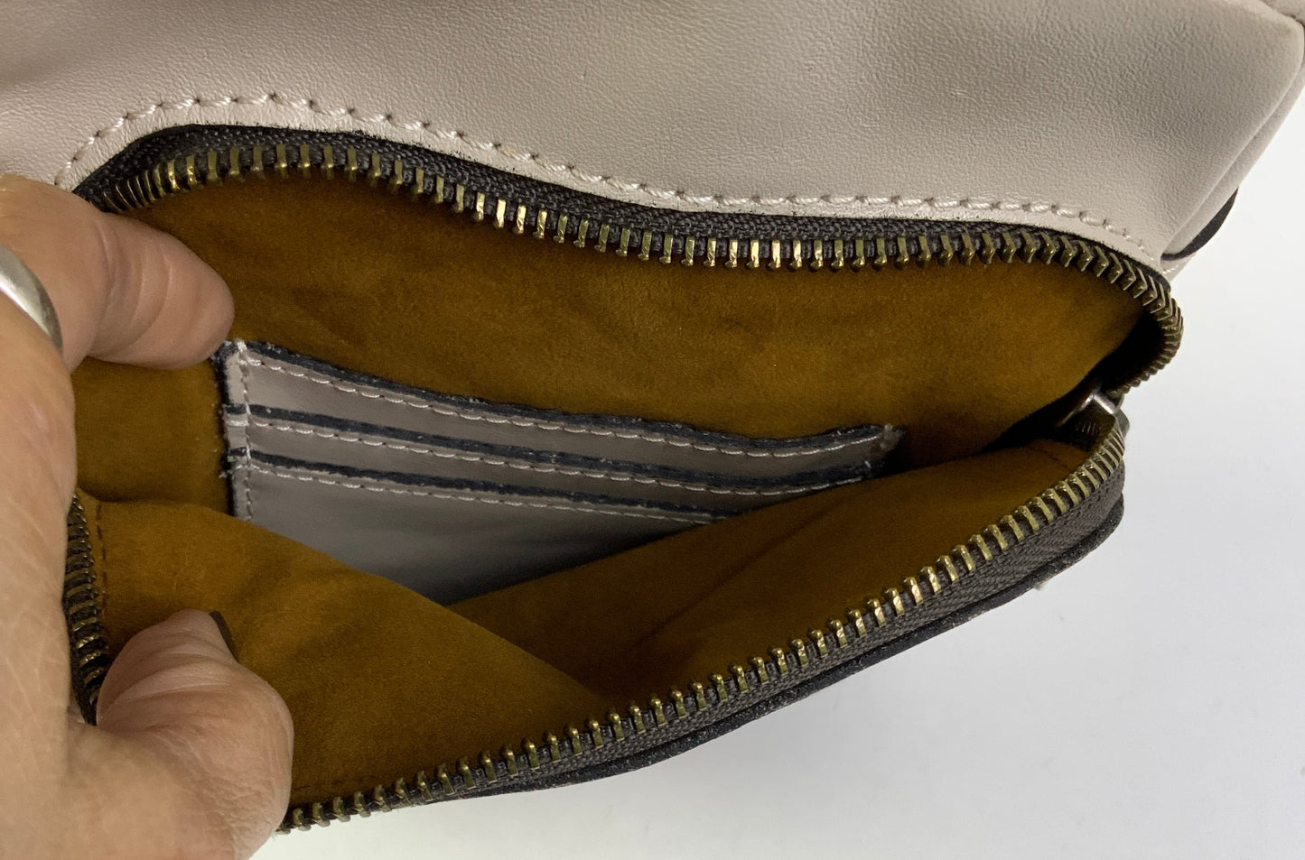 Crossbody Designer By Patricia Nash In Cream, Size:Small