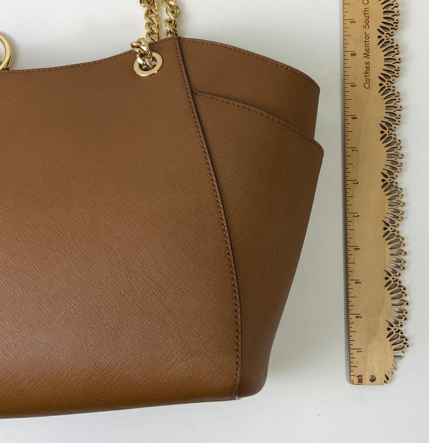 Handbag Designer By Michael Kors In Brown, Size:Large