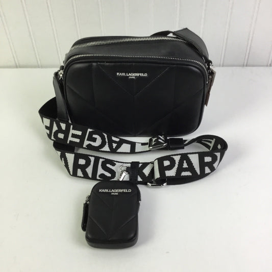 Crossbody Designer By Karl Lagerfeld In Black, Size:Small