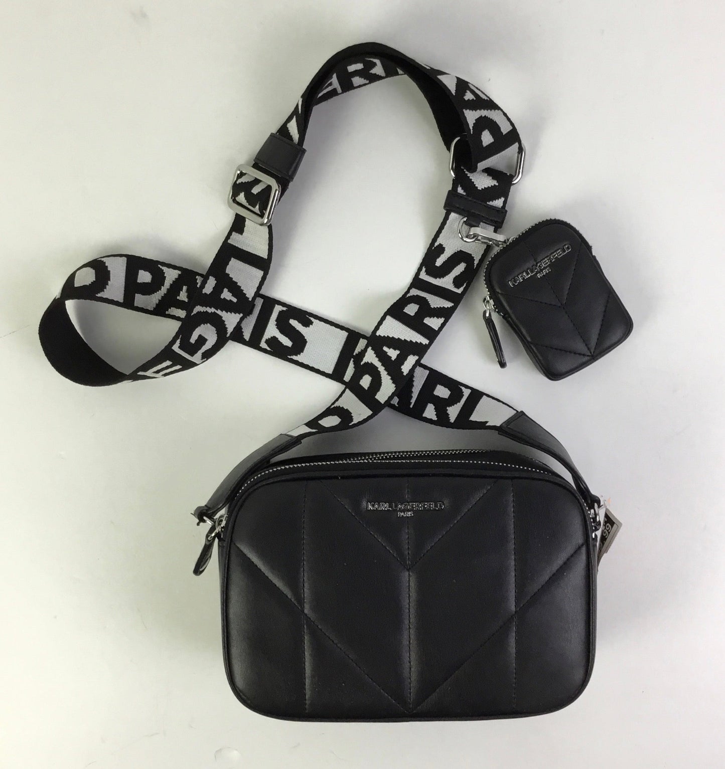 Crossbody Designer By Karl Lagerfeld In Black, Size:Small