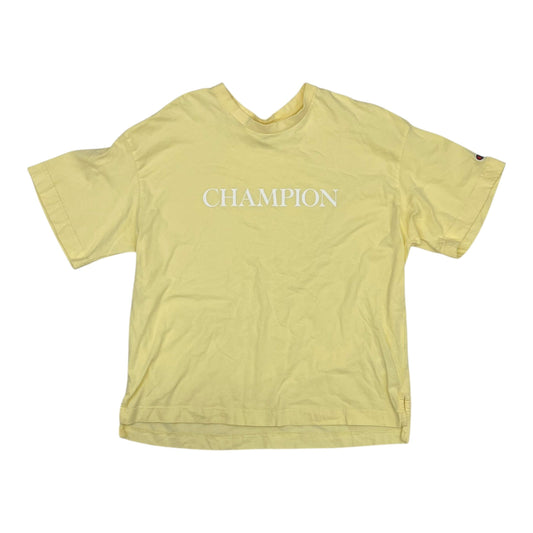 Athletic Top Ss By Champion In Yellow, Size:L