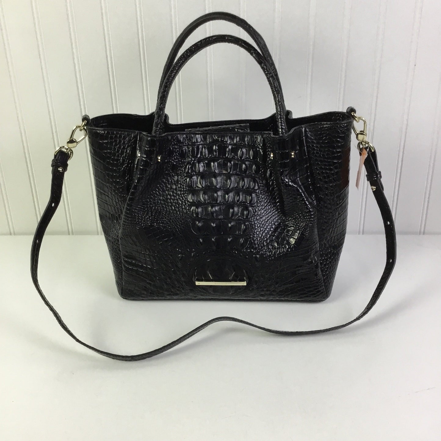 Handbag Designer By Brahmin In Black, Size:Large