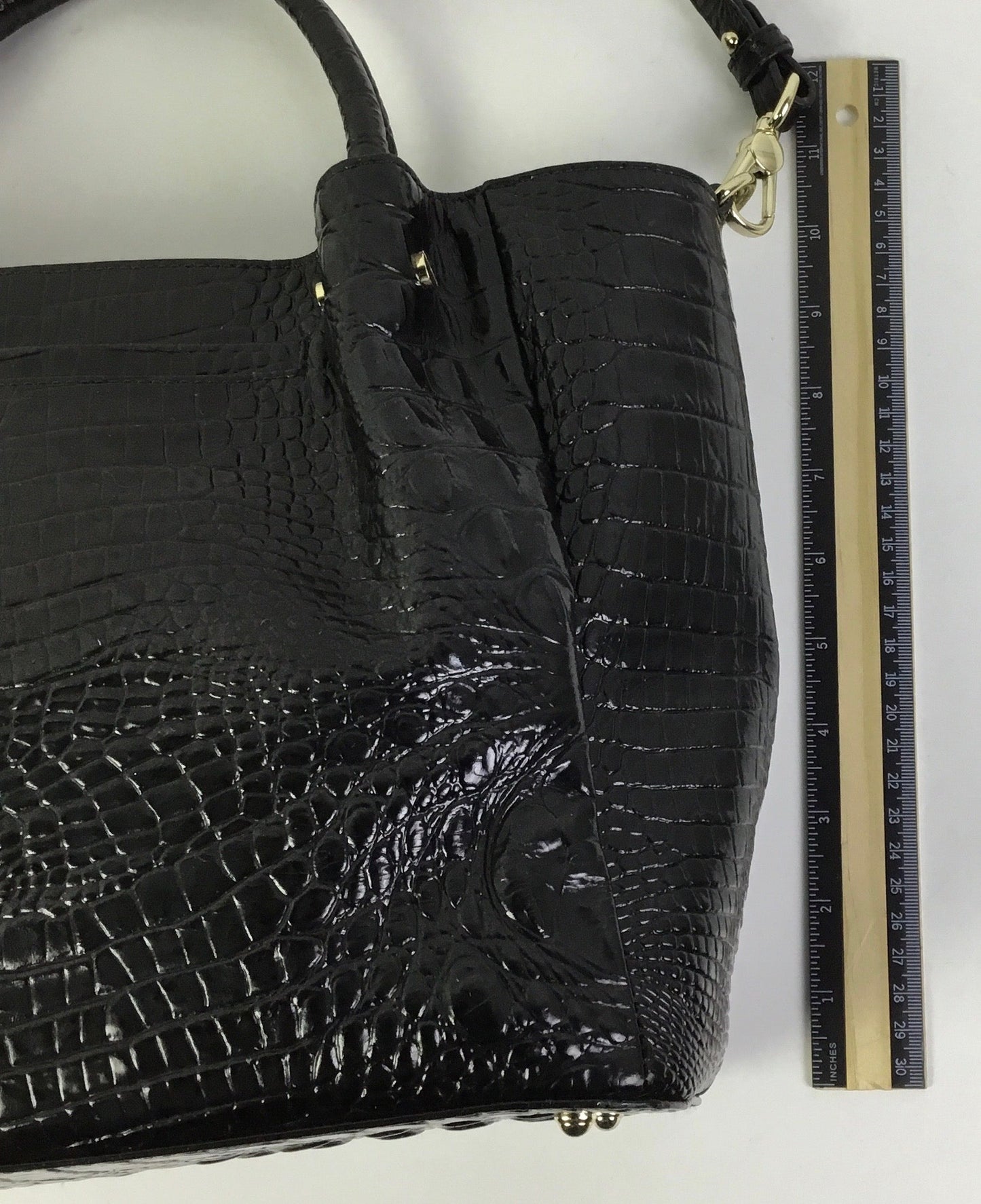 Handbag Designer By Brahmin In Black, Size:Large