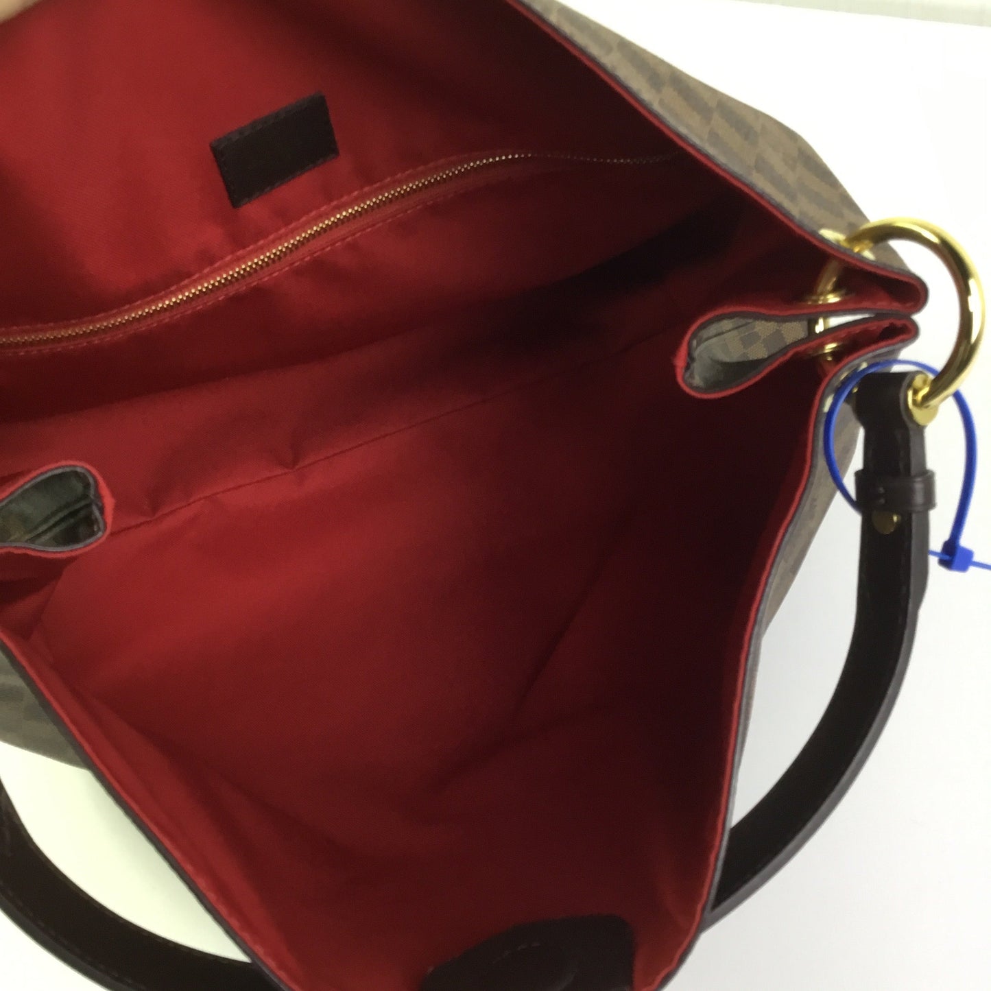 Handbag Luxury Designer By Louis Vuitton In Brown, Size:Large