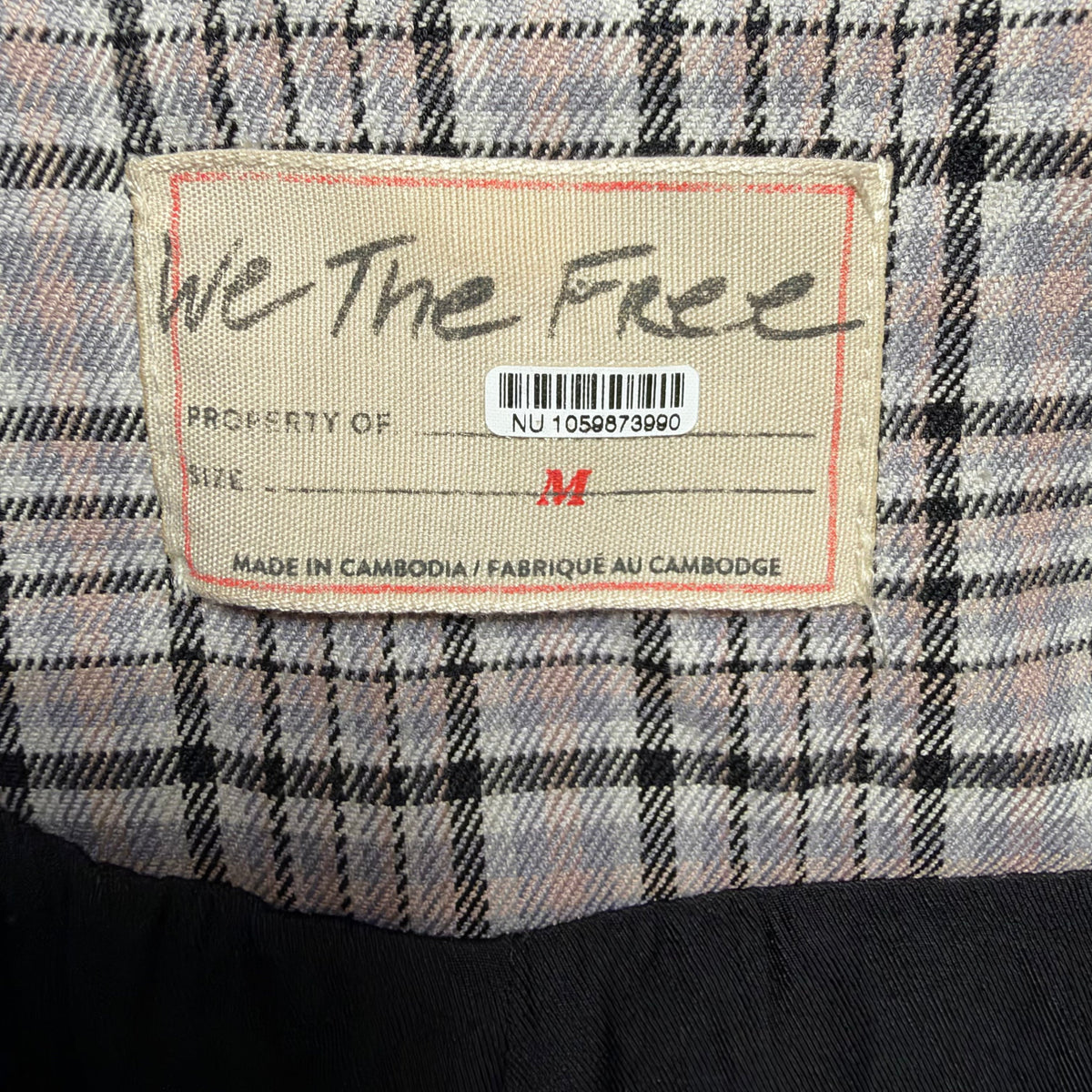 Jacket Blazer By We The Free In Plaid Pattern, Size: M