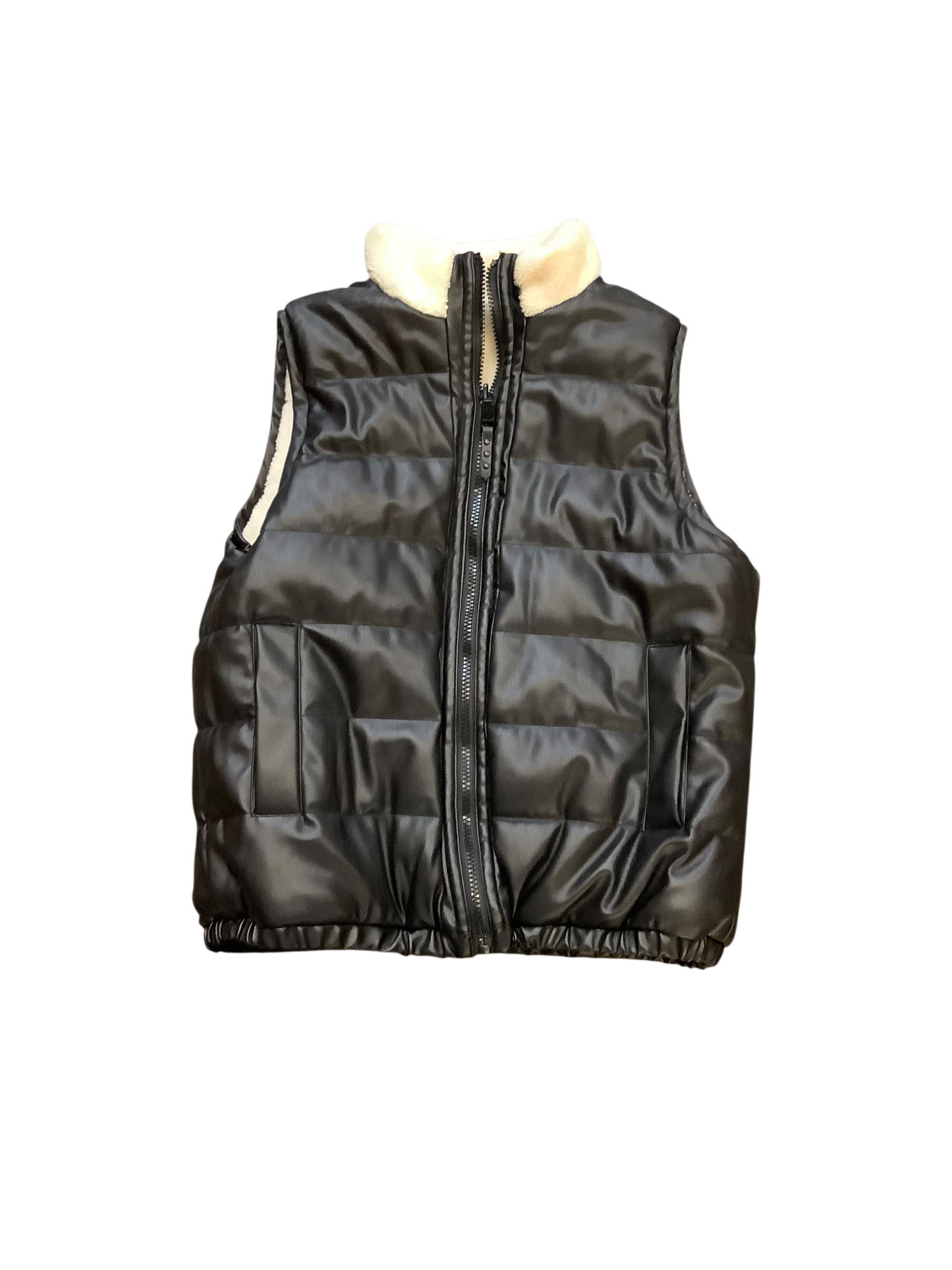 Vest Designer By Rebecca Minkoff In Black & Cream, Size:Xl