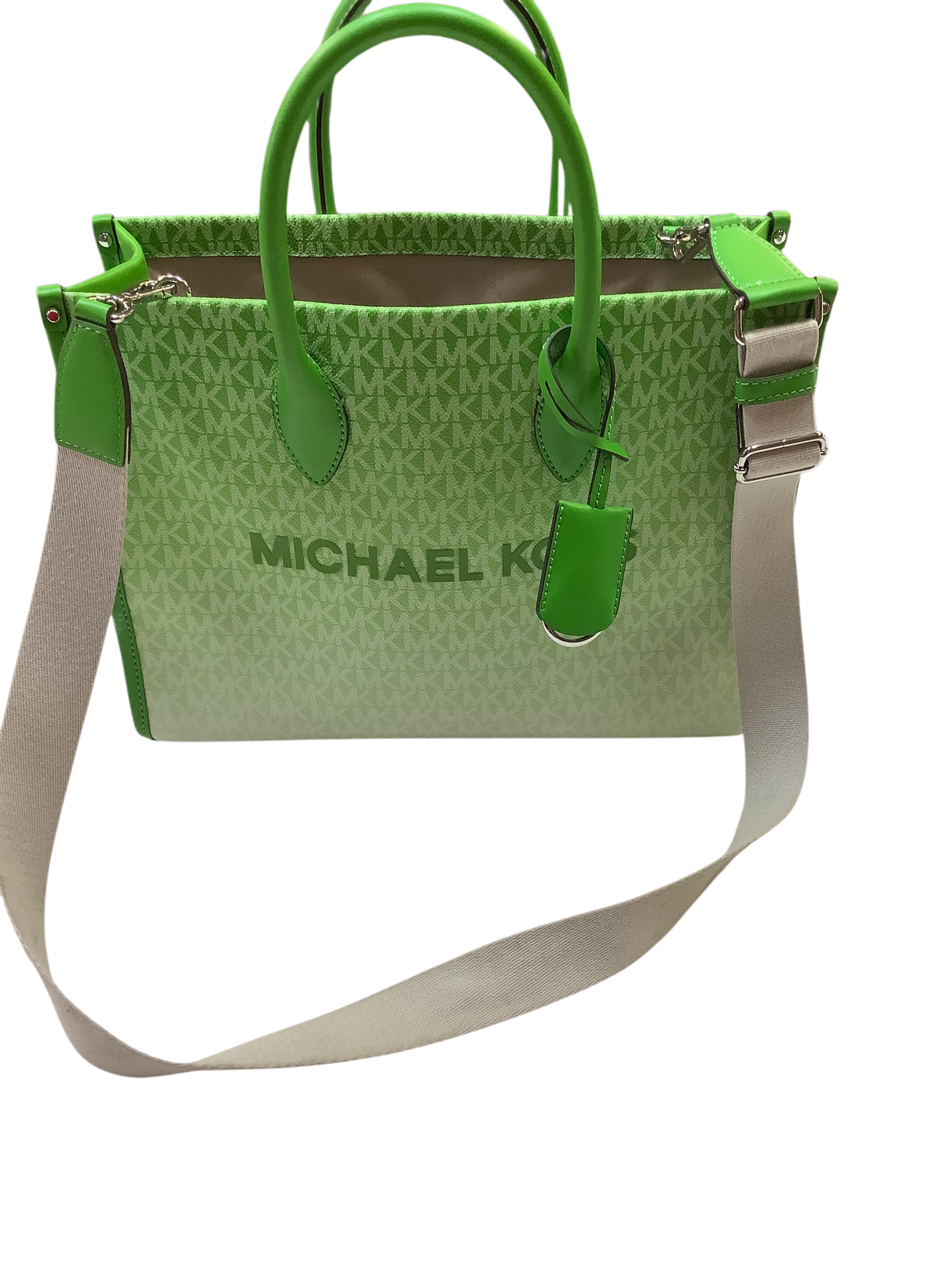 Handbag Designer By Michael Kors In Green, Size:Large
