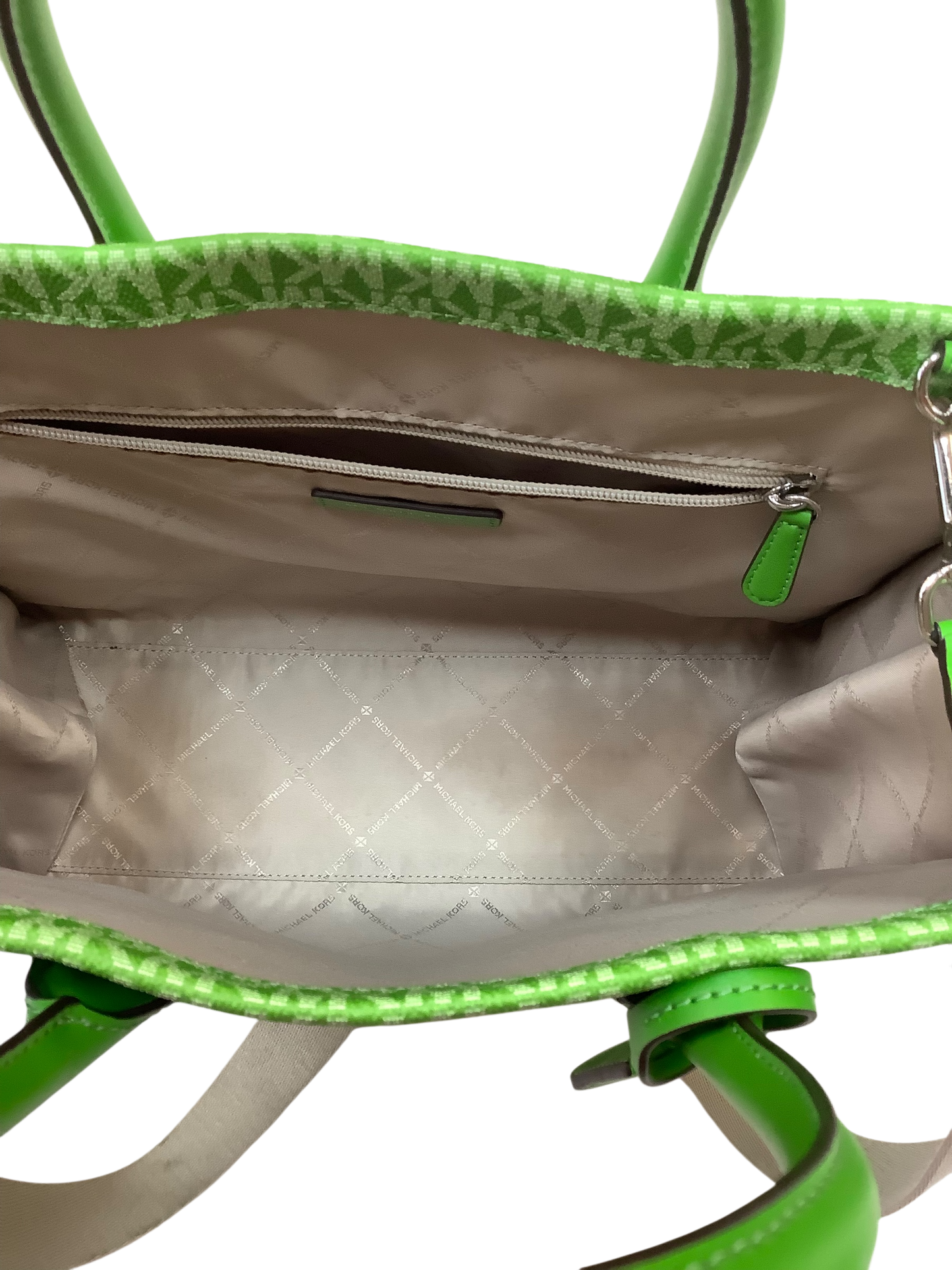 Handbag Designer By Michael Kors In Green, Size:Large