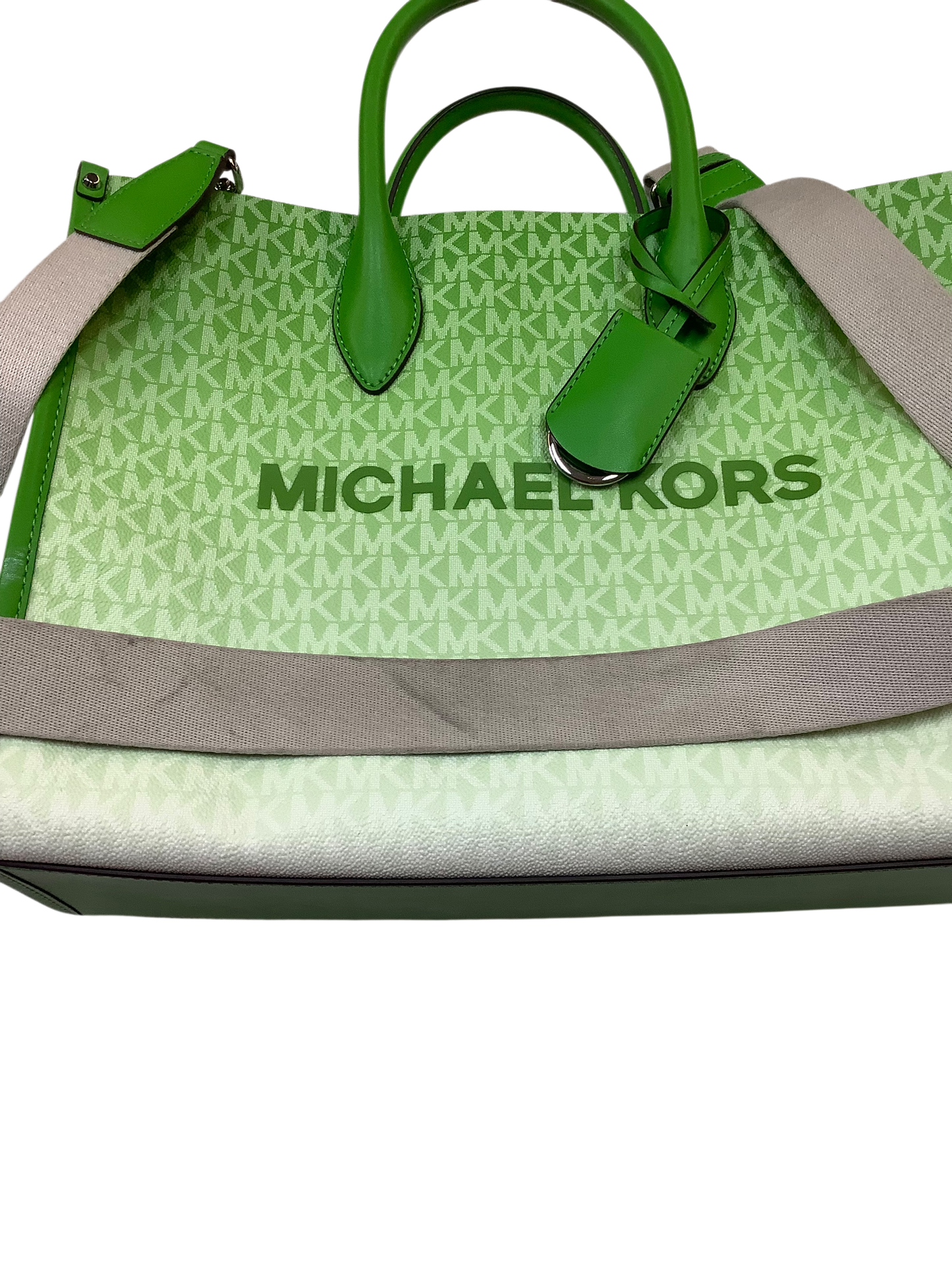 Handbag Designer By Michael Kors In Green, Size:Large