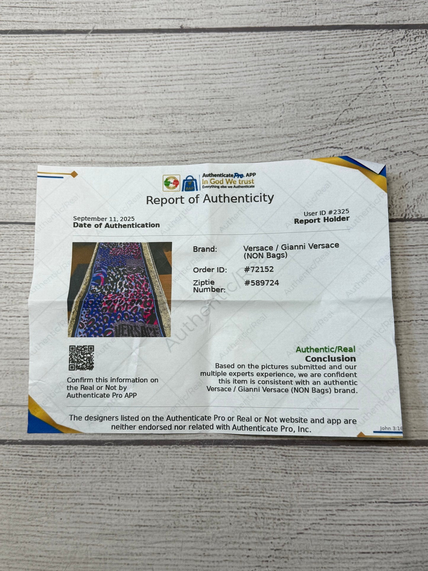 Versace Scarf Luxury Designer