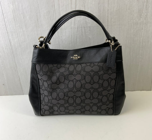 Handbag Designer By Coach In Black, Size:Medium