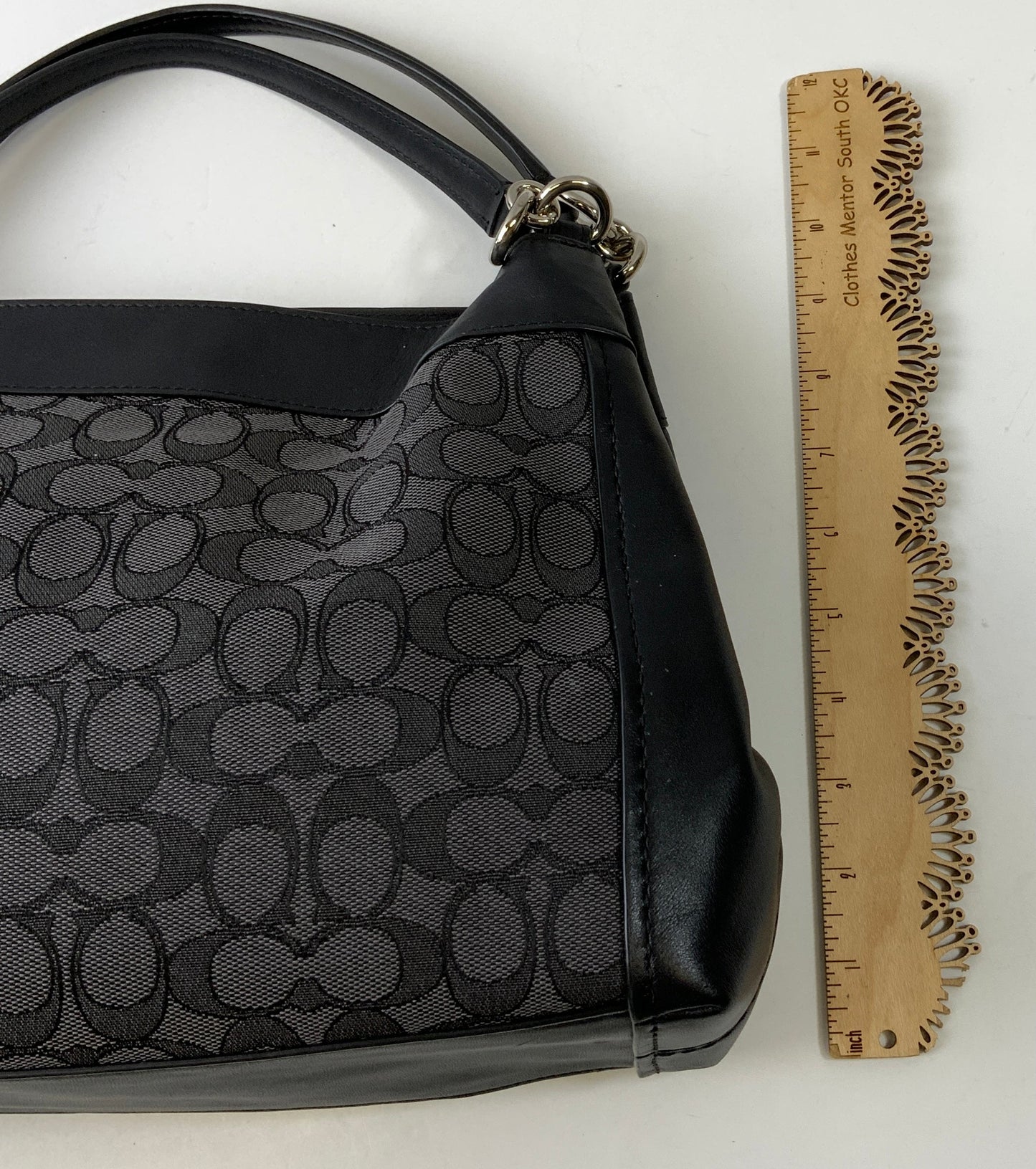 Handbag Designer By Coach In Black, Size:Medium