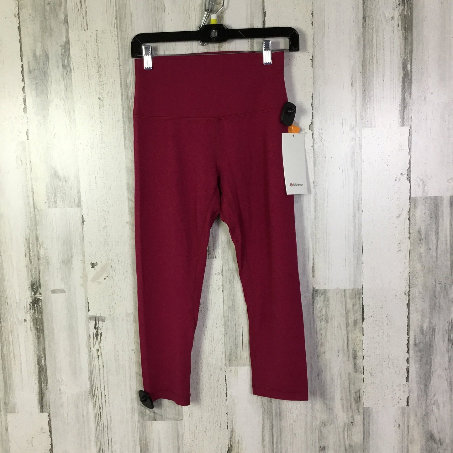 Athletic Leggings Capris By Lululemon In Pink, Size:8