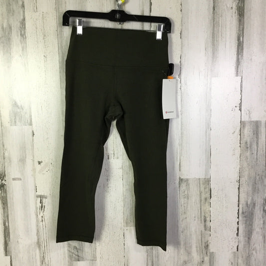 Athletic Leggings Capris By Lululemon In Green, Size:8