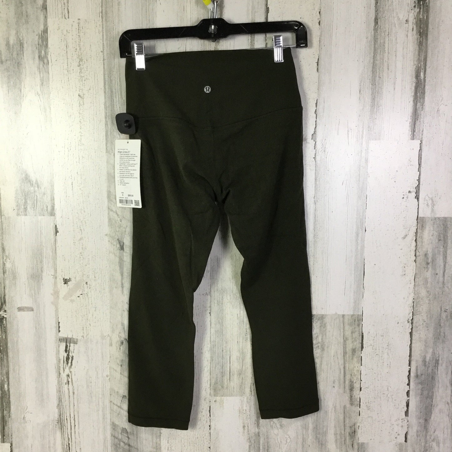 Athletic Leggings Capris By Lululemon In Green, Size:8