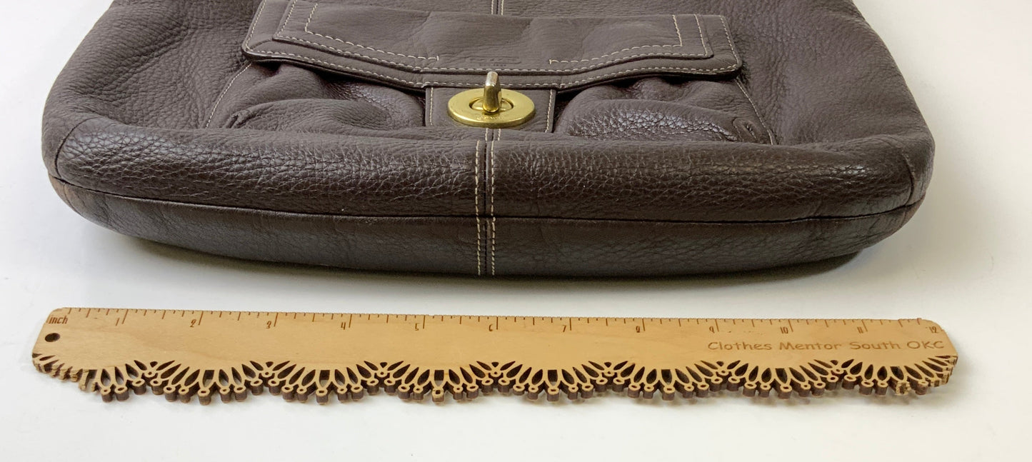 Handbag Designer By Coach In Brown, Size:Large