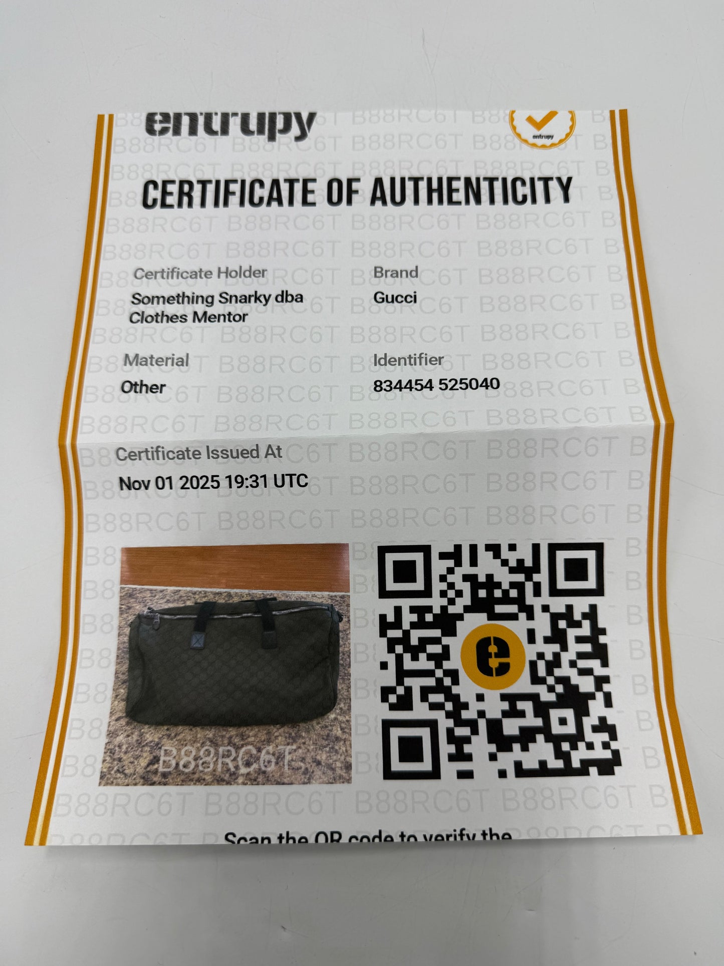 Gucci GG Canvas Large Luxury Designer Duffle / Weekender