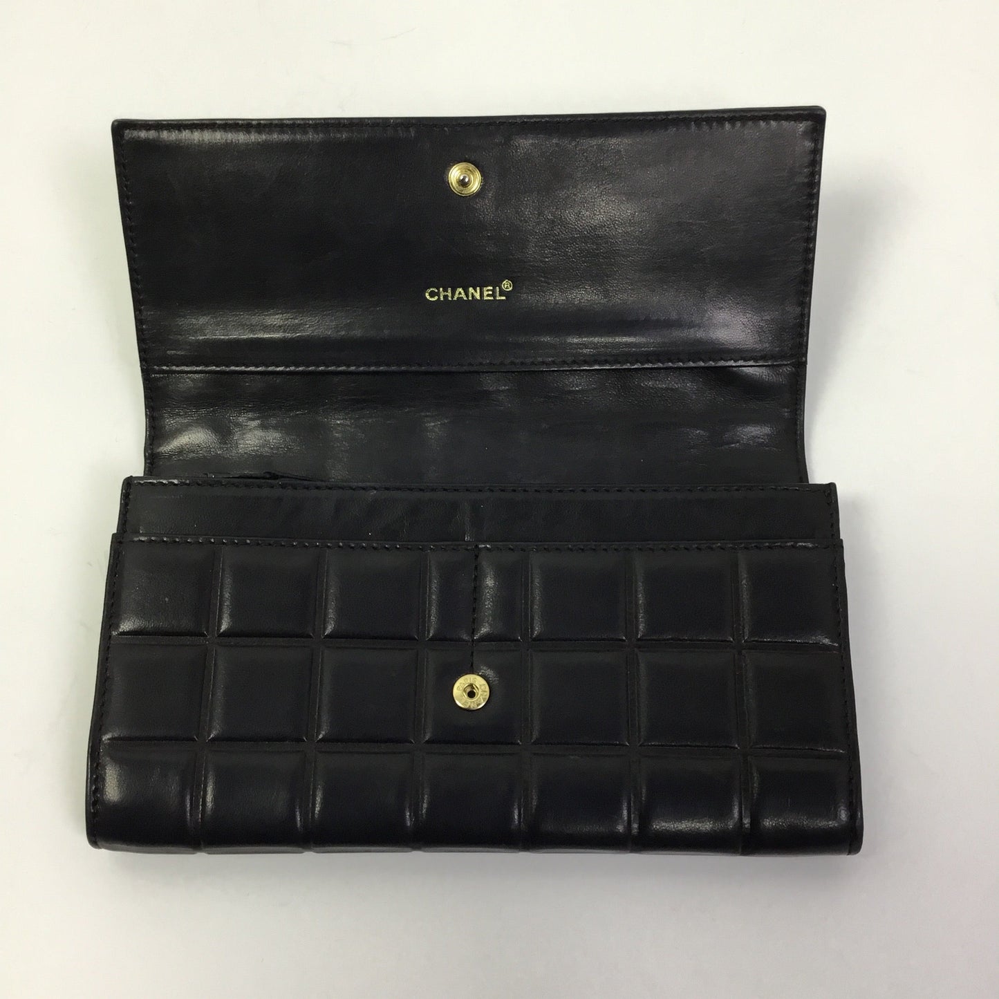 Wallet Luxury Designer By Chanel In Black, Size:Large