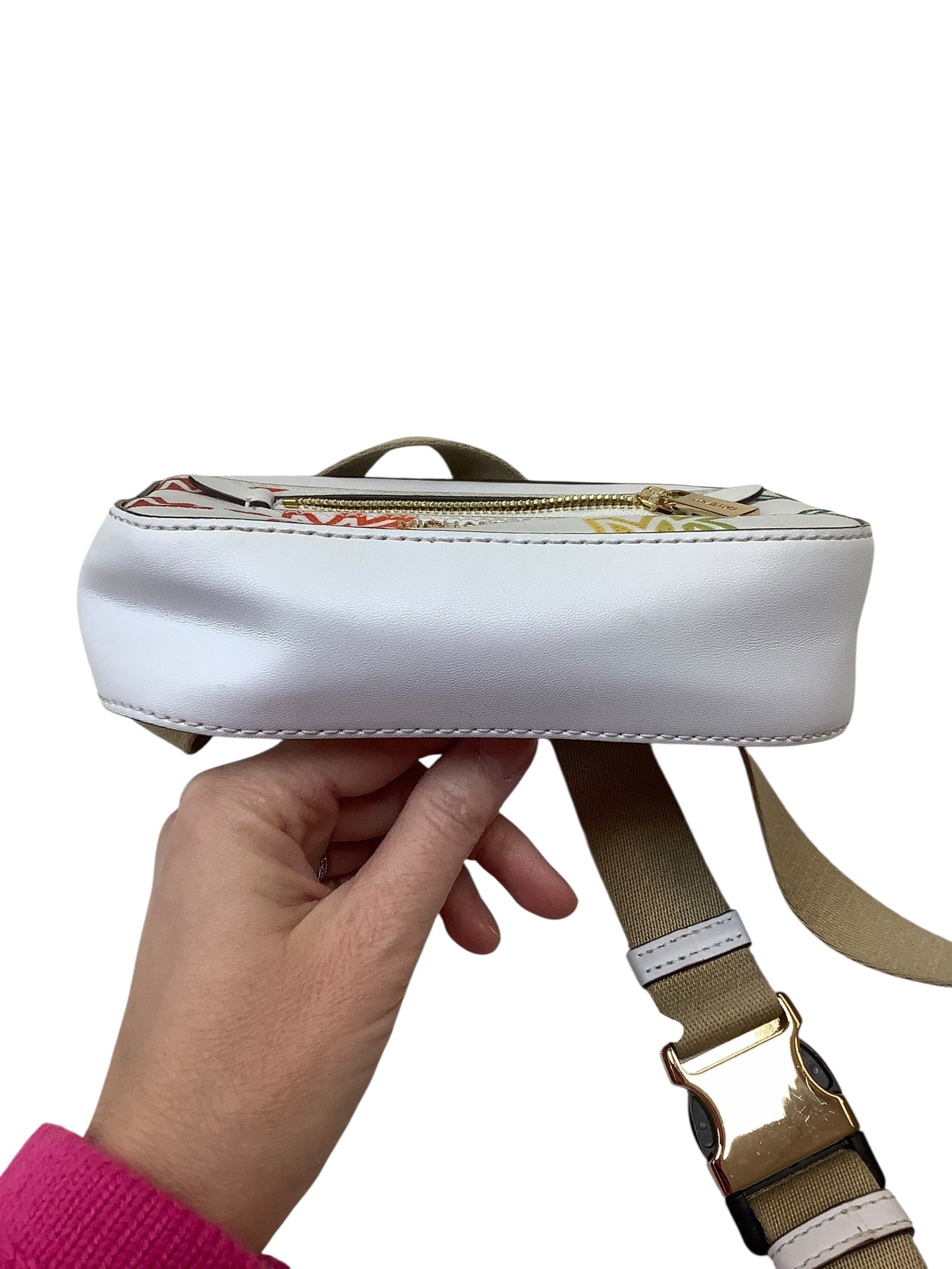 Belt Bag Designer By Michael Kors In White, Size:Small