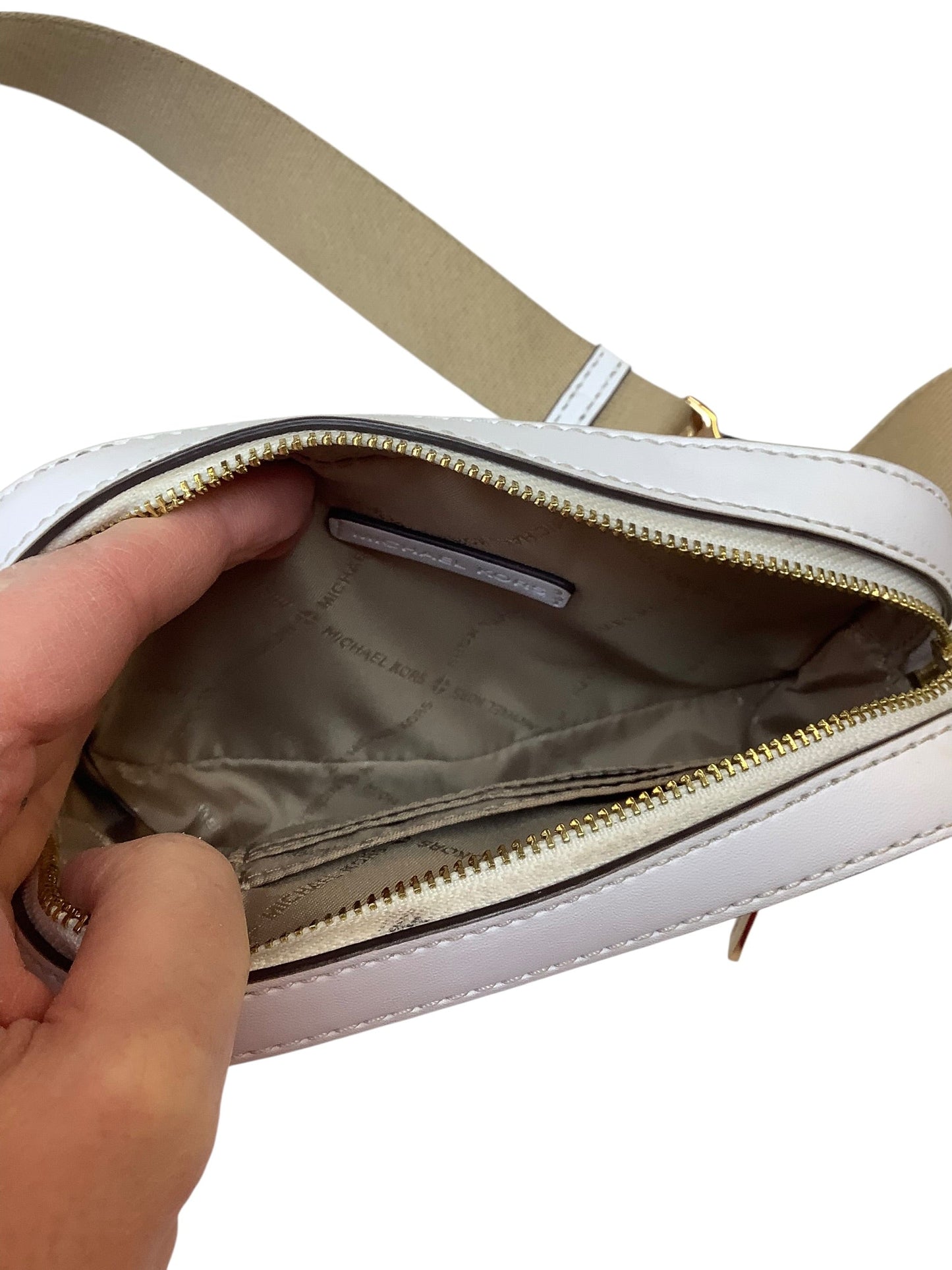 Belt Bag Designer By Michael Kors In White, Size:Small