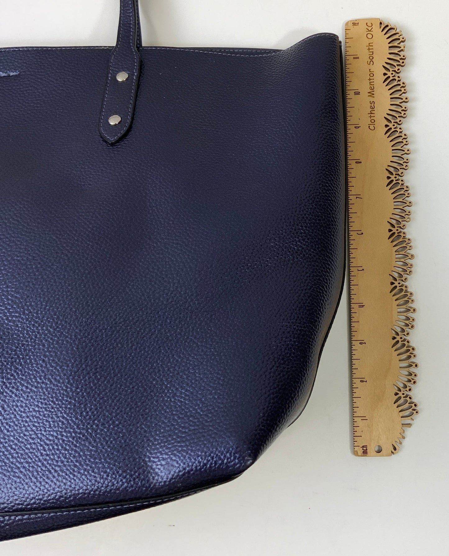 Tote Designer By Coach In Blue, Size:Large