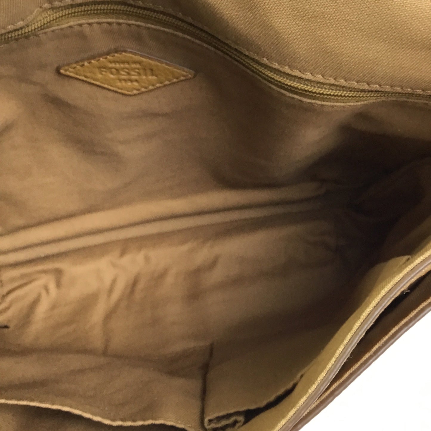 Crossbody Leather By Fossil, Size: Medium