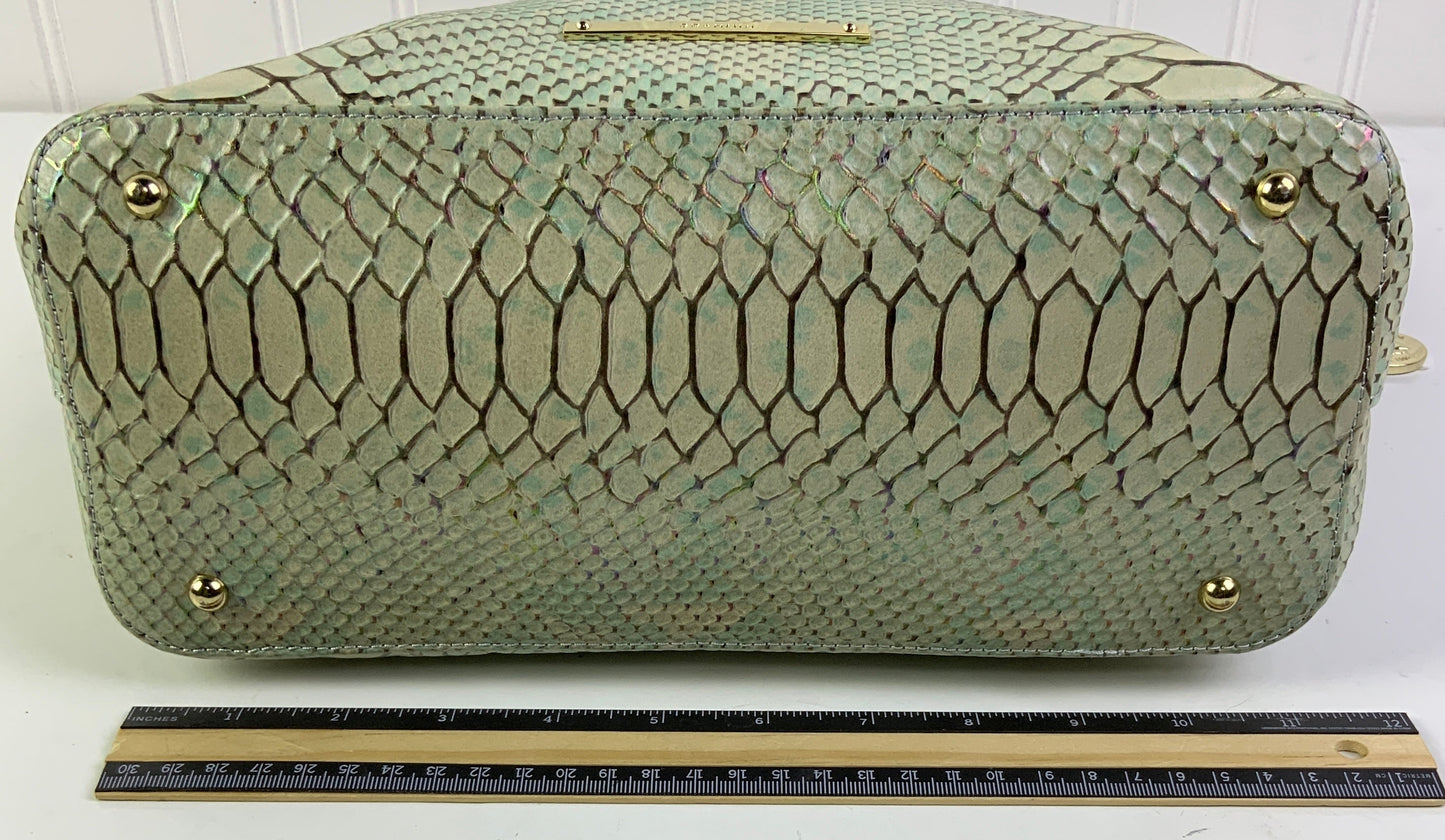 Handbag Designer By Brahmin In Aqua, Size:Large