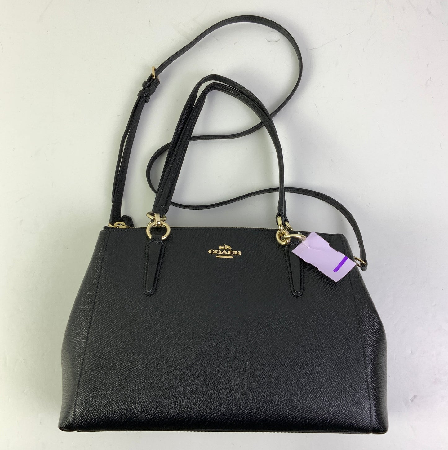 Handbag Designer By Coach In Black, Size:Medium