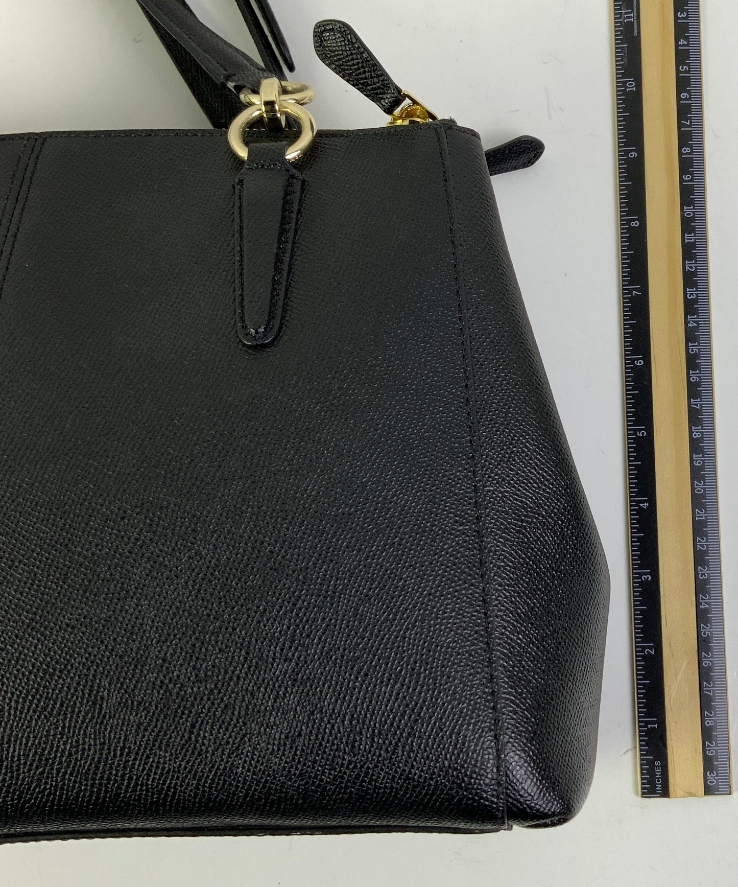 Handbag Designer By Coach In Black, Size:Medium