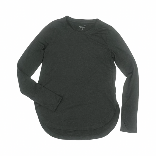 Athletic Top Ls Crewneck By Athleta In Grey, Size:Xs