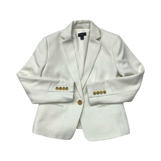 Blazer By Ann Taylor In Cream, Size:0P