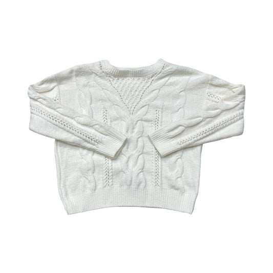 Sweater By Love Tree In White, Size:L