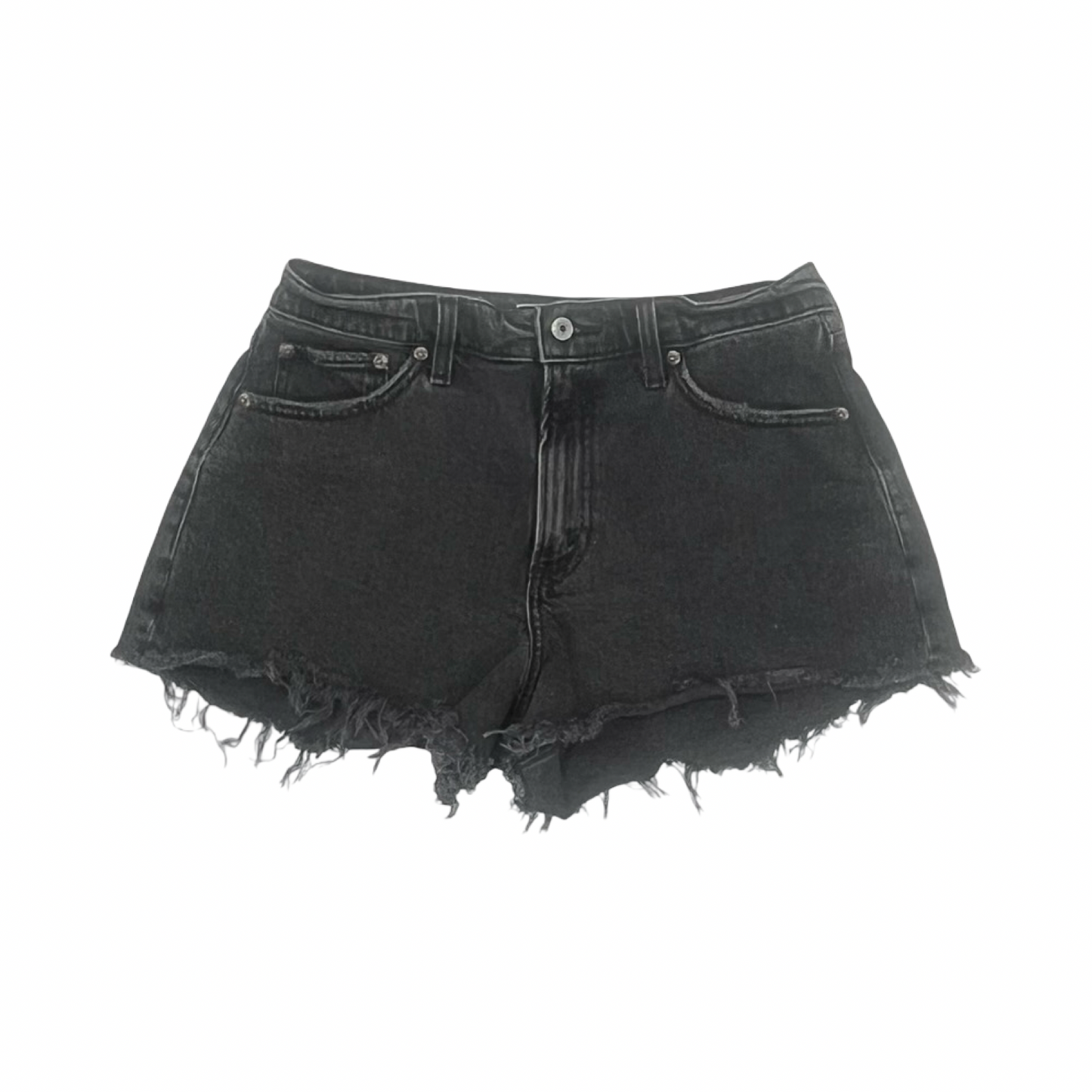 Shorts By Abercrombie And Fitch In Black Denim, Size:6