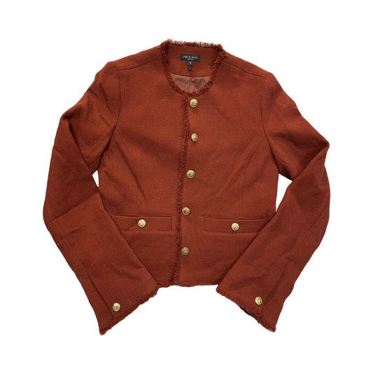 Blazer Designer By Rag And Bone In Copper, Size:6