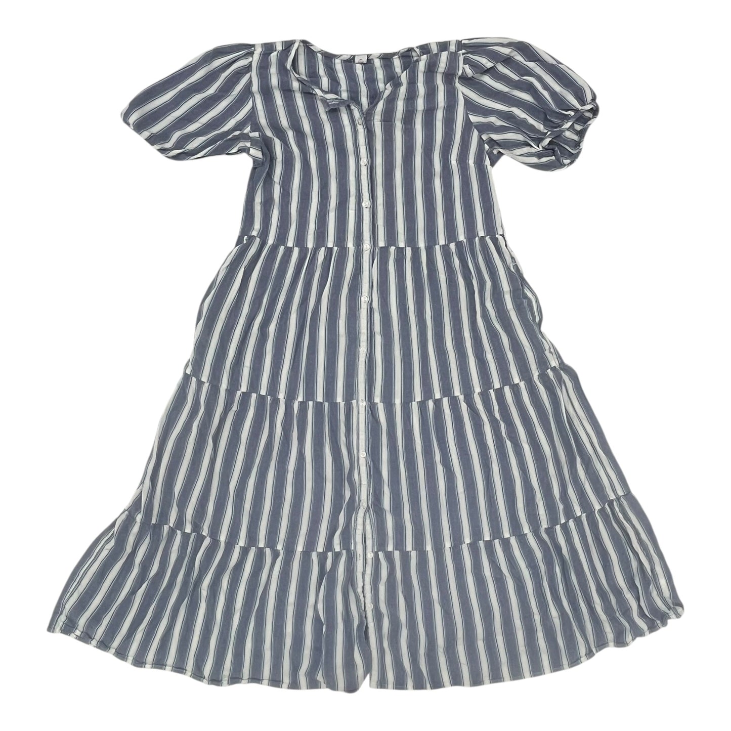 Dress Party Midi By Old Navy In Blue & White, Size:L