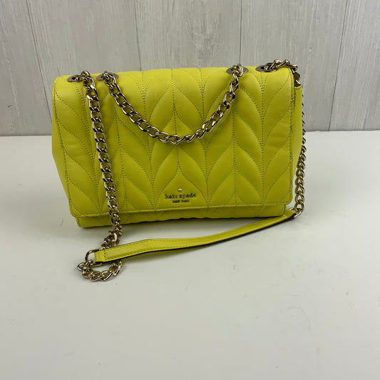 Crossbody Designer By Kate Spade In Yellow, Size:Medium