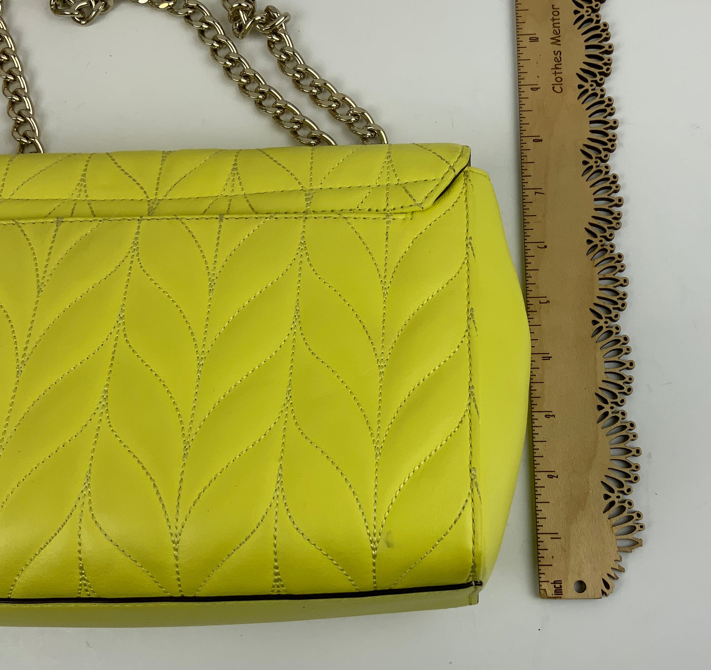 Crossbody Designer By Kate Spade In Yellow, Size:Medium