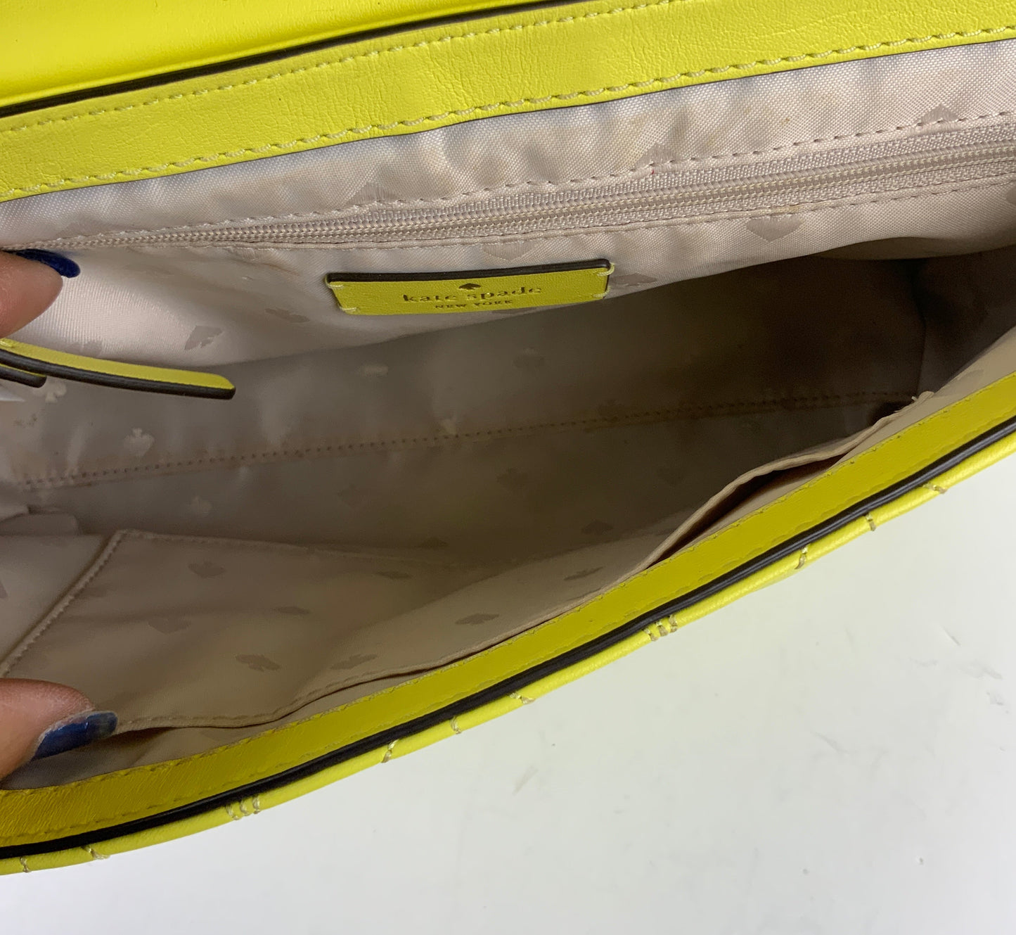 Crossbody Designer By Kate Spade In Yellow, Size:Medium