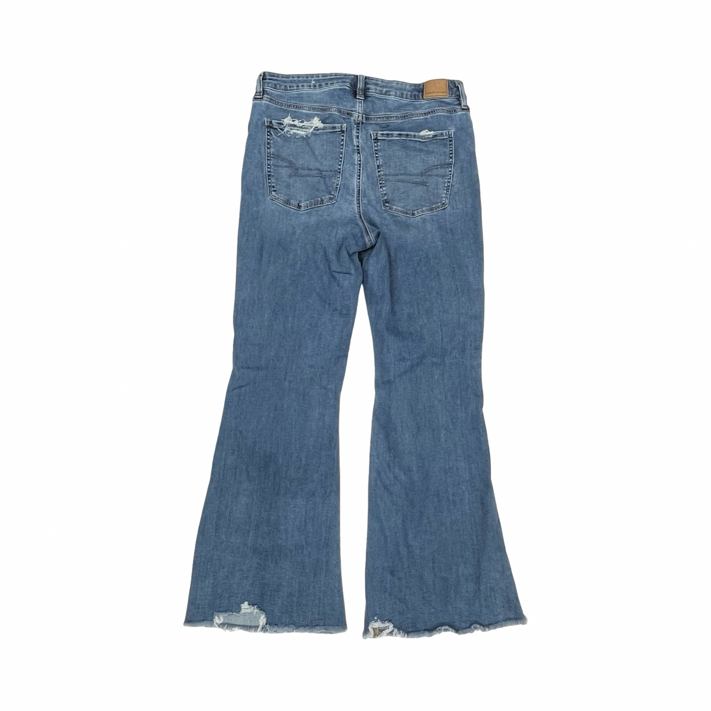 Jeans Flared By American Eagle In Blue Denim, Size:12