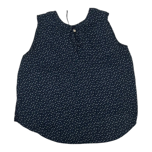 Blouse Sleeveless By Loft In Blue, Size:3X