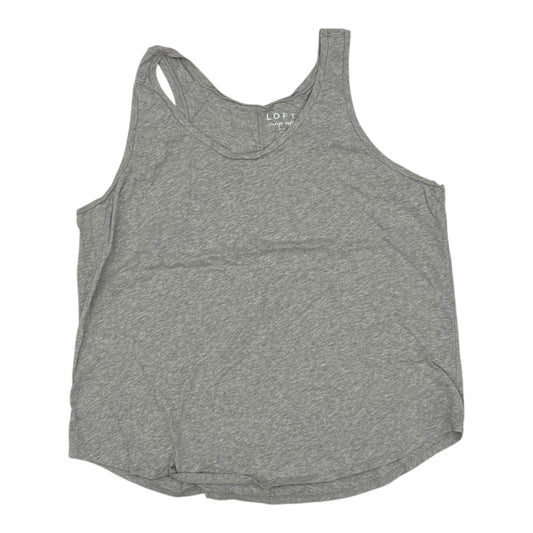 Top Sleeveless By Loft In Grey, Size:2X