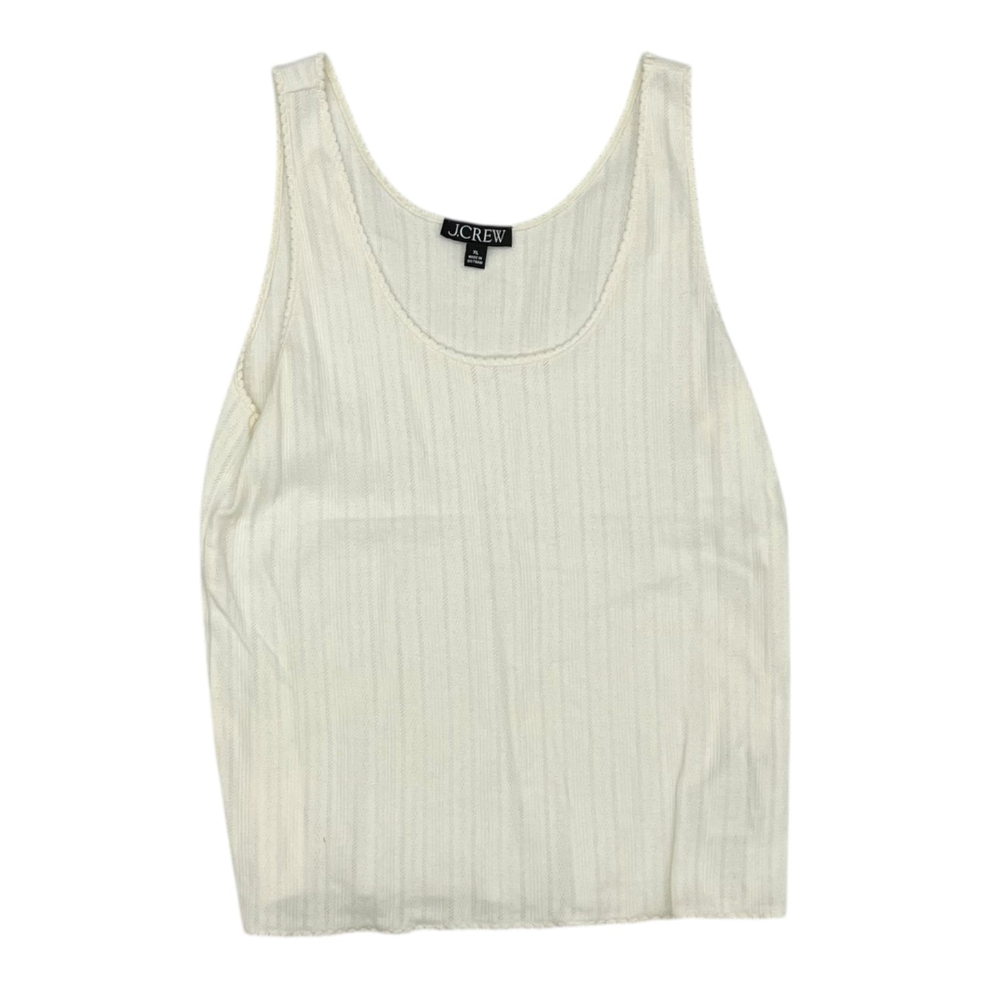 Tank Top By J. Crew In Cream, Size:Xl