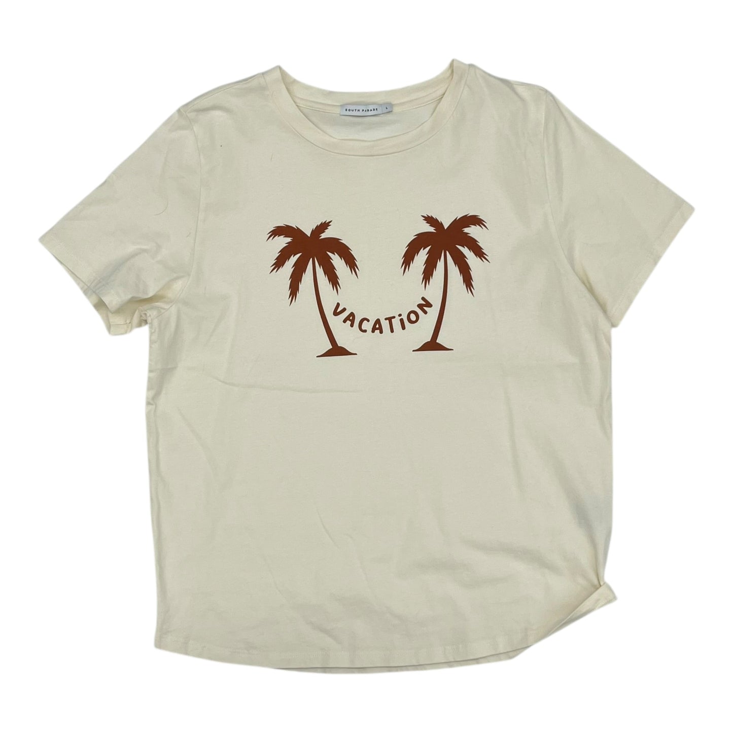 Top Ss By Clothes Mentor In Cream, Size:L