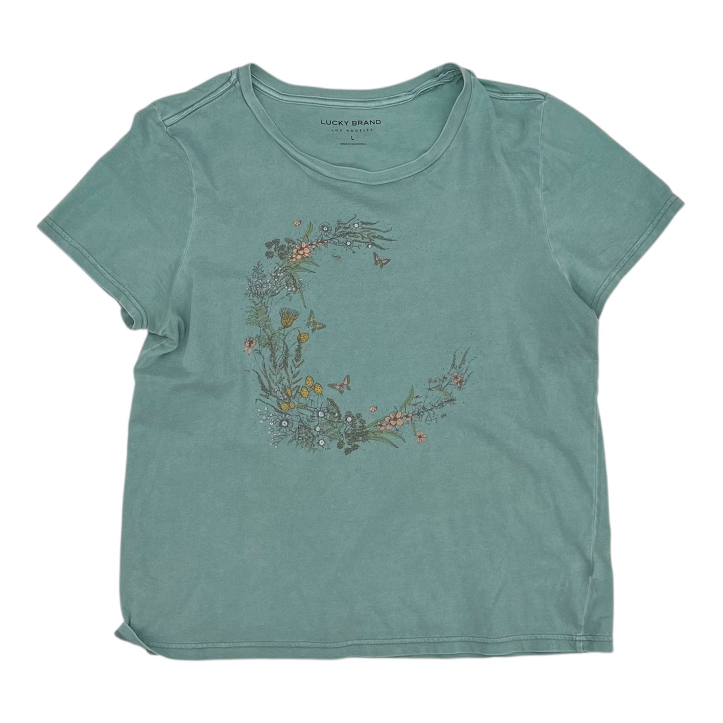 Top Ss By Lucky Brand In Blue, Size:L