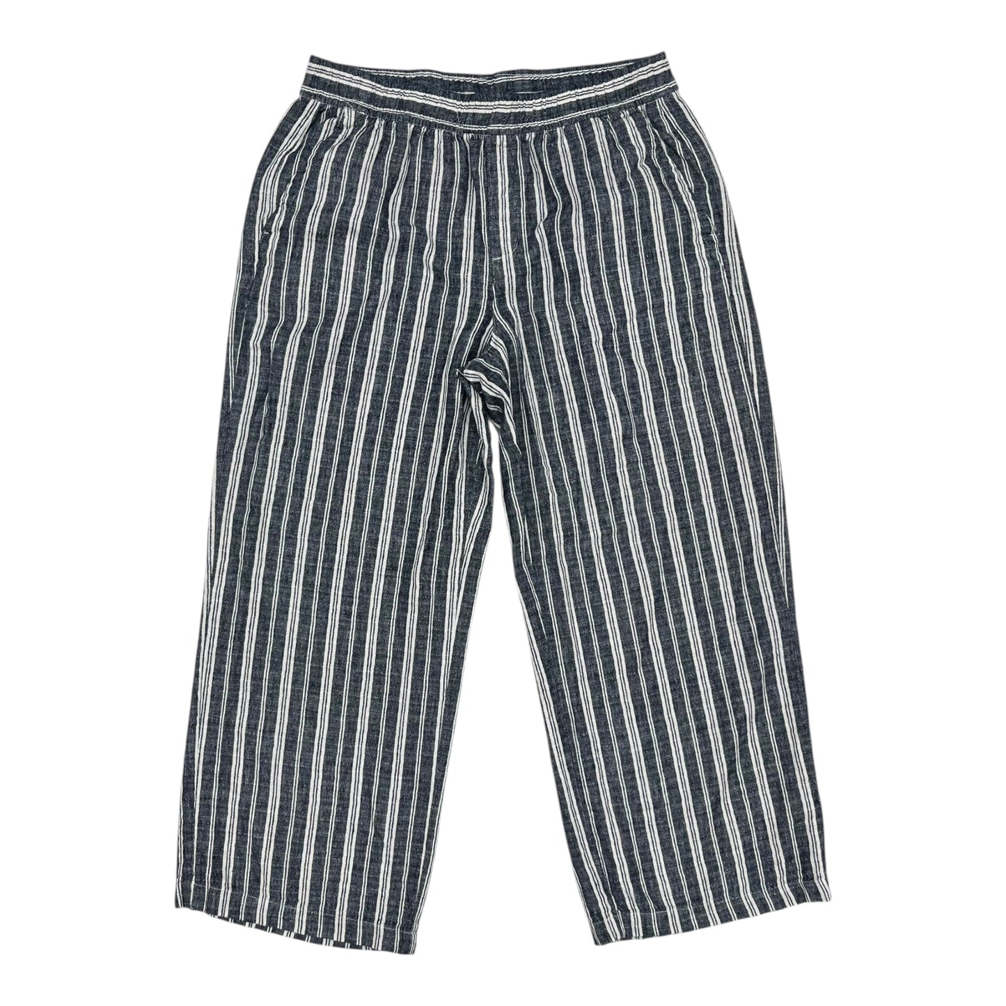 Pants Linen By Old Navy In Blue & White, Size:L
